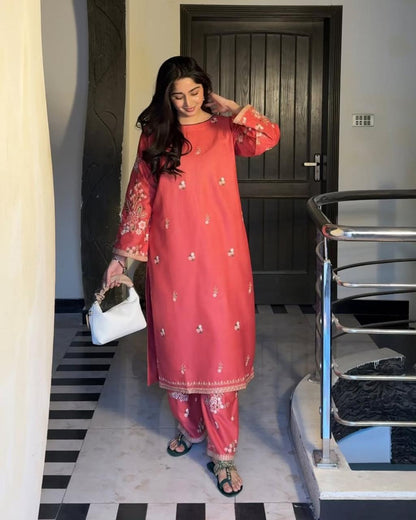 ASHNA COTTON LUXURY  CO-ORD SET