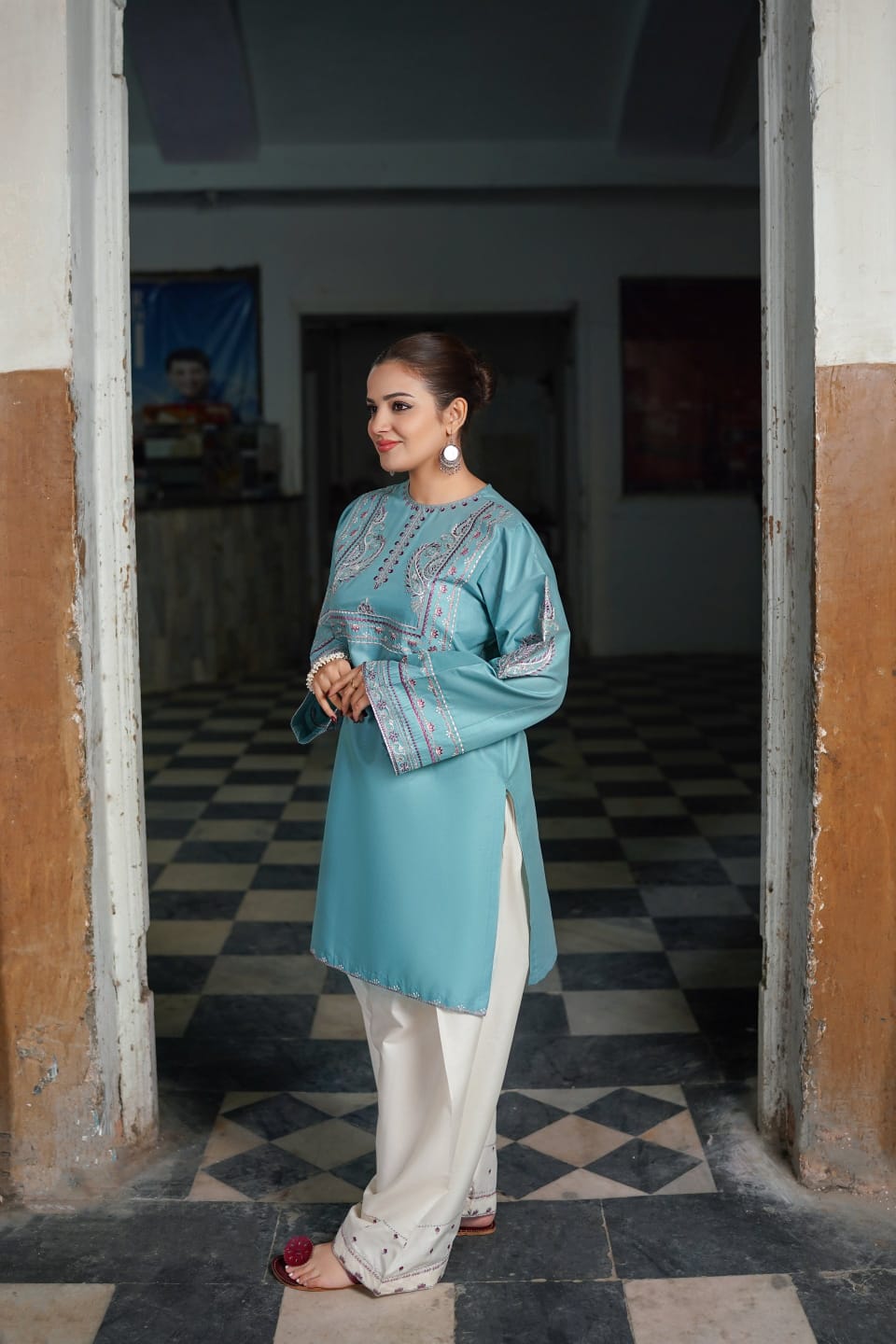 AROHA LAWN EMB CO-ORD SET