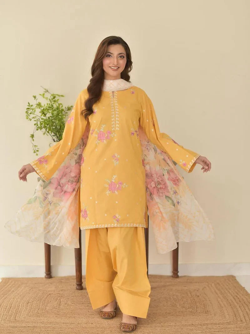 SUNAINA 3PC ( FARSHI SHALWAR )