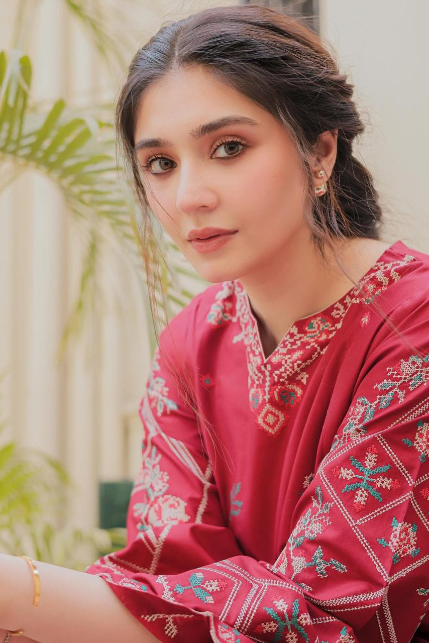 NISHA LAWN EMB CORD SETS ( FARSHI SHALWAR)