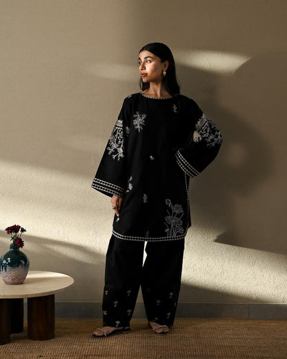ZAIB LUXURY  CO-ORD SET WITH FARSHI